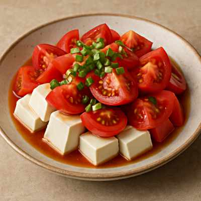 Tomato and Soft Tofu Salad
